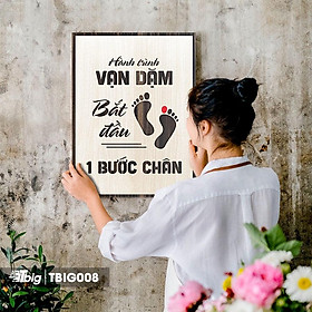 Tranh gỗ tạo động lực - tranh slogan hay ý nghĩ sử dụng treo tường trang trí nhà cửa, văn phòng làm việc