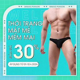 Quần Lót Nam Tam Giác Thương Hiệu Brave Person B1124 - Kiểu dáng thời trang phù hợp xu hướng giới trẻ - Chất liệu thun cao cấp co dãn 4 chiều - Thiết kế dạng lưới thoáng mát, mềm mịn