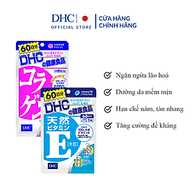 Combo TPBVSK DHC COLLAGEN (NEW) + Natural Vitamin E (soybean) (Combo Viên uống DHC Vitamin E & Collagen)