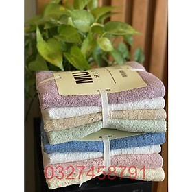 Khăn mặt xuất dư Nhật Bản 35x78cm 100% cotton khăn mềm mịn, sơi siêu thấm nước, không phai màu, xù lông