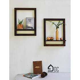 Mua KHUNG KỆ GỖ ĐẸP TRANG TRÍ TREO TƯỜNG PHÒNG KHÁCH