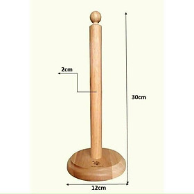 Mua ĐẾ GỖ CẮM GIẤY CUỘN  ĐỂ KHĂN LAU CUỘN TIỆN DỤNG