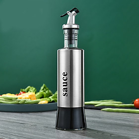 Mua Chai Đựng Dầu Ăn  Gia Vị Thuỷ Tinh Bọc Inox  Chiết Rót Chống Tràn