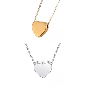 Cremation Urn Necklace Stainless Steel Sealing for women