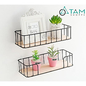 Kệ sắt treo tường trang trí đơn giản số 21