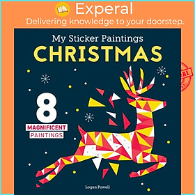 Sách - My Sticker Paintings: Christmas - 8 Magnificent Paintings by Logan Powell (UK edition, paperback)