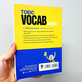 Sách - Toeic Vocab Basic - 1000 Từ Vựng Cơ Bản Kèm Bài Tập Dành Cho Người Mới Bắt Đầu (Tái Bản 2023) 159K