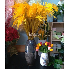 Mua Bông Lúa Giả Trang Trí Decor gồm 3 nhánh cành dài 90cm.