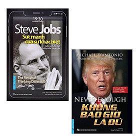 Hình ảnh Combo sách Steve Jobs - Sức Mạnh Của Sự Khác Biệt (Tái Bản 2021) + Donald Trump - Không Bao Giờ Là Đủ