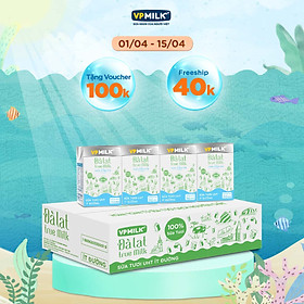 Sữa tươi UHT Đà Lạt True Milk ít đường 110ml (Thùng 48 hộp)