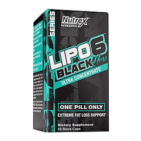 Thực phẩm hỗ trợ đốt mỡ, giảm cân Lipo-6 Black Hers Ultra Concentrate - Đốt mỡ cho phụ nữ - 120 viên