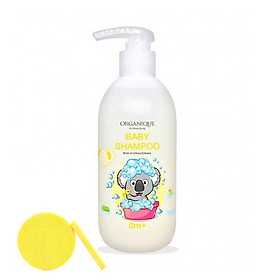 Dầu gội em bé Organique Baby Shampoo 300ml - Tặng Kèm Mút Rửa Mặt