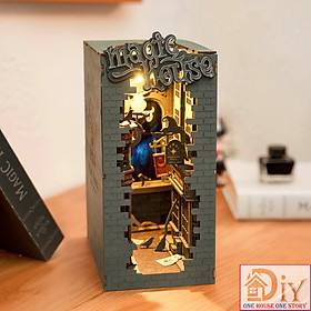 [Bản tiếng Anh]Mô hình Book nook DIY tự lắp ráp bằng gỗ 3D Rolife Magic House TGB03 - Quà tặng sinh nhật giáng sinh