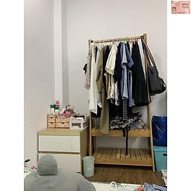 Mua Kệ Treo Quần Áo Chữ A 2 tầng gỗ MDF Cao Cấp  Giá Treo Quần Áo 2 Tầng Gỗ MDF Cao Cấp Chống Mối Mọt Tiện Lợi MIỄN SHIP