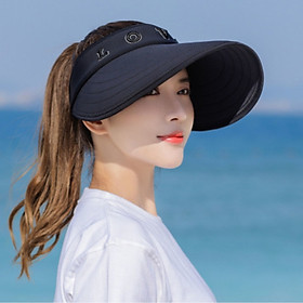 mũ rộng vành chống nắng nửa đầu phong cách Hàn, nón nửa đầu rộng vành thời trang