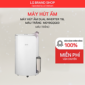 [Chỉ giao Miền Bắc] Máy hút ẩm LG Dual Inverter 19L màu trắng - MD19GQGE0- Hàng chính hãng