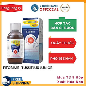 FITOBIMBI TUSSIFLUX JUNIOR, 200ml, Siro hỗ trợ giảm ho cho trẻ em của Ý