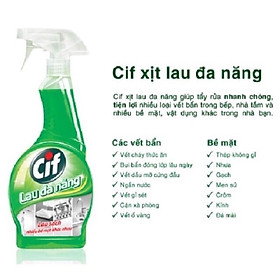 Nước Lau Kiếng Đa Năng Cif - 520ml