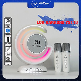 Mua Loa Bluetooth YS110 - Tặng Kèm 2 Micro Không Dây  Hỗ Trợ Kết Nối Bluetooth. AUX. Khe Cắm Thẻ Nhớ TF  Sự Lựa Chọn Lý Tưởng Cho Những Ai Yêu Thích Âm Nhạc Hàng Chính Hãng