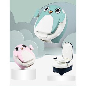 Bô vệ sinh cao cấp có tay vịn cho bé dễ dàng tháo rửa vệ sinh-hàng chính hãng