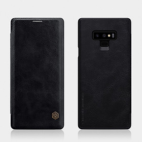  Bao Da Da Bò Cho Samsung Galaxy Note 9 hiệu Nillkin Qin Có Ngăn Đựng Thẻ