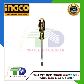 Mua Tua Vít Dẹp Ingco HS286125 - Vàng Đen (125 x 6 mm)