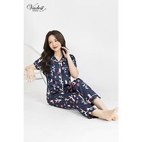 NEW - Bộ Đồ Ngủ Nữ Pijama Quần Dài Tay Ngắn Lụa Cao Cấp Mặc Nhà Đẹp Mềm Mịn Thấm Hút Thoáng Mát – VADESI