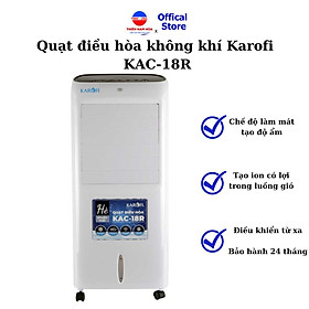 Mua Quạt điều hòa không khí Karofi KAC-18R 3 tốc độ gió  tạo ion âm  làm lạnh nhanh - Hàng chính hãng