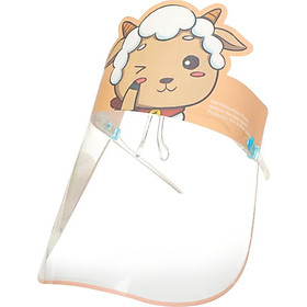 Kids Cartoon Clear Safety Face Shield Visor Reusable with Spectacle Frame