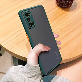 Ốp lưng trong nhám viền Shield Matte Color bảo vệ camera cho OPPO Reno 4