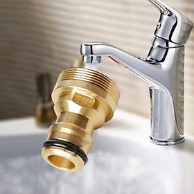 Mua Đầu nối vòi nước bằng đồng ½ inch ¾ inch  có thể nối nhanh đầu  vòi phun  dây nước