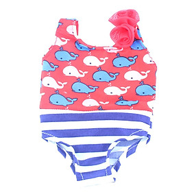 Lovely One-piece Swimsuit Swimwear Outfit for 18inch Doll My Life Doll Clothing
