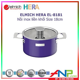 Mua Nồi inox mầu  3 lớp liền khối Elmich Hera (Size 16cm  18cm  20cm  22cm  Size 26cm) - Hàng Chính Hãng