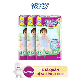 Combo 3 Tã quần Bobby Siêu thoáng đủ size M76/L68/XL62/XXL56