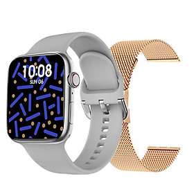 New Smart Watch Series 8 Iwo HD Màn hình thể thao theo dõi thể lực nhịp tim Bluetooth Call Men Women smartwatch cho Apple Color: White-Goldml