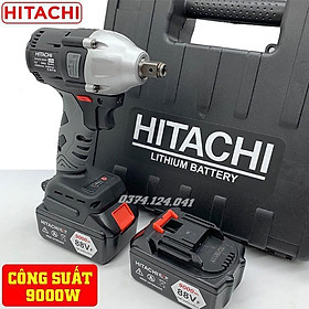 Mua Máy Siết Bulong HITACHI 88V - TẶNG 5 Đầu Khẩu - Không Chổi Than Đầu rỗng Bắt vít Khoan - Pin 10 Cell - Made in Malaysia