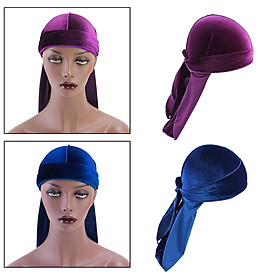 Velvet Durag / Du-rag / Do-rag / Bandana Unisex Dark Red -  Israel