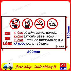 LOGO TÂM DÁN STICKER BIỂN BÁO TRONG NHÀ VỆ SINH BIỂN BÁO KHU VỆ SINH, TOILET, WC, RESTROOM, NHÀ TẮM - NỘI QUY NVS