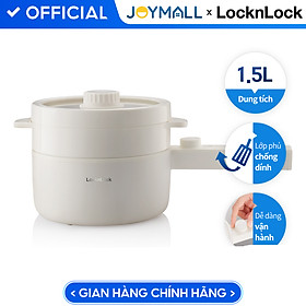 Nồi điện đa năng Locknlock Electric multi pot EJP436IVY 220V, 50Hz, 600W, 1.5L- Màu ngà - Hàng chính hãng