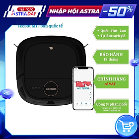 Mua Robot tự giặt giẻ lau và hút bụi lau nhà Tecbot M1 bản quốc tế - Hàng chĩnh hãng