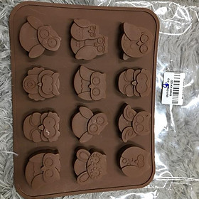 Mua Khuôn làm socola/kẹo chip hình cú mèo silicone