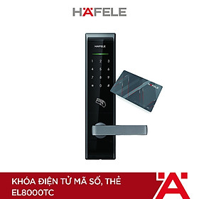 Khóa điện tử Hafele mã số+thẻ EL8000TC/ 912.05.359 - 912.05.359 Xuất xứ Hàn Quốc (Hàng chính hãng)