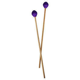 1 Pair Medium Marimba Mallets Stick with Beech Wood Handle for Percussion Instrument Parts