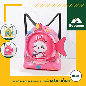 Balo Đựng Đồ Bơi Cho Trẻ Em Chống Thấm Nước - Babamin – Họa Tiết 3D - BL01