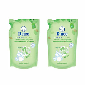 Bộ 2 Gói Nước Rửa Bình Sữa D-nee (600ml x 2)