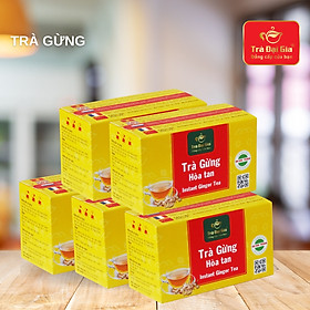 Trà Gừng Hoà Tan hộp 20 túi x 5g - Trà Đại Gia