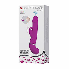 Đồ Chơi Dành Cho Nữ Massage Giải Tỏa Phun Nước Pretty Love Henry - 12 Chế Độ Rung - Silicone Mềm Mượt
