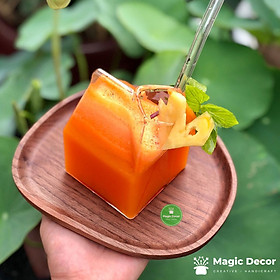 Mua Đĩa decor gỗ óc chó trưng bày đồ ăn  bánh ngọt kích thước 16x18 cm