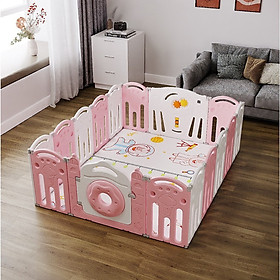 Mua Quây bóng cho bé  quây nhựa nguyên sinh cao cấp mẫu gấp gọn mới nhất - Tặng thảm và 100 bóng