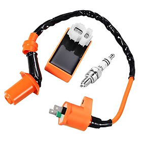 Motorcycle Ignition  CDI Box Spark Plug Kit for GY6 50CC 125CC Scooter